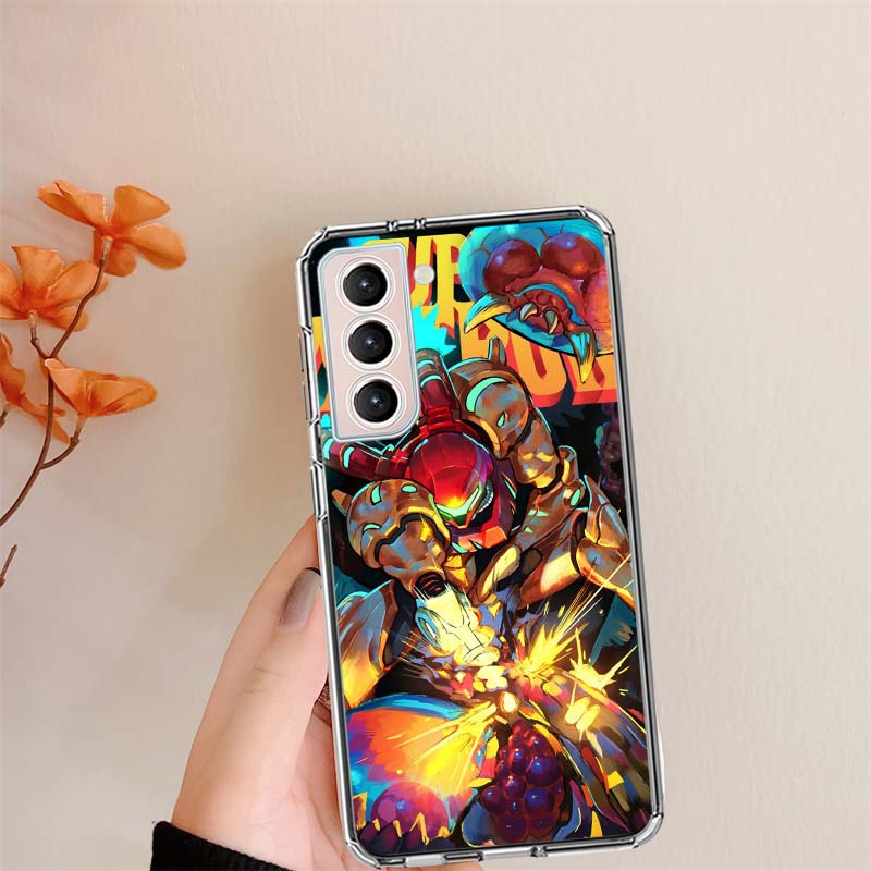 Game M-METROID Clear Phone Cases for Samsung S26 Ultra Galaxy S25 Edge S24 S23 FE S21 Plus S20 S22 S10 Cover Patterned Compatibl