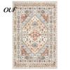 Vintage Ethnic Pattern Floor Decor Area Rug, 6 x 4Ft Living Room Soft Washable Low Pile Non Slip Mats for Persian Style Indoor Carpet with Backing