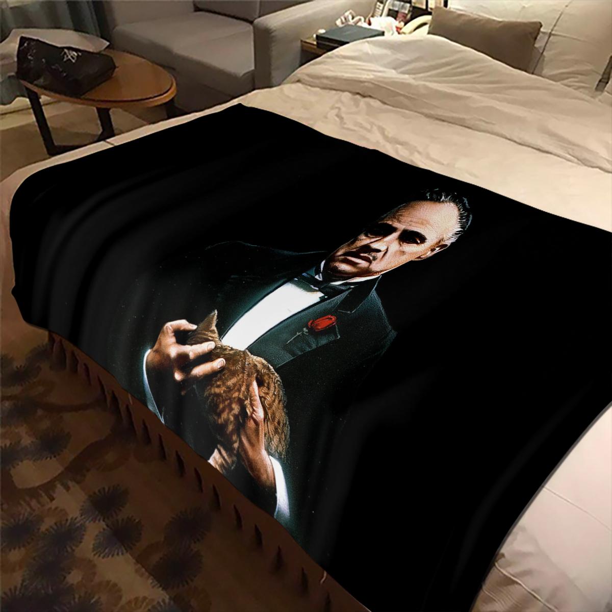 

Movie The Godfather Mafia Bedspread Nap Soft Flannel Bedspread Sofa Blanket For Gift All Seasons