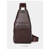 Men's PU Leather Chest Bag - Large Capacity Crossbody Sling Bag,Shoulder Bag, Adjustable Shoulder Strap for Travel & Outdoor Use