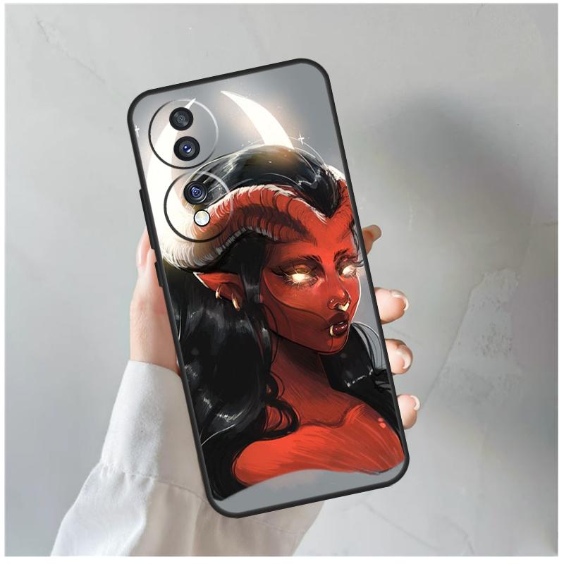 

Devil Woman For Honor Magic 5 6 7 8 Pro Case For Honor 200 400 Lite 50 70 90 X8c X8b X9a X9b X9c X9d Win Honor 70 Lite