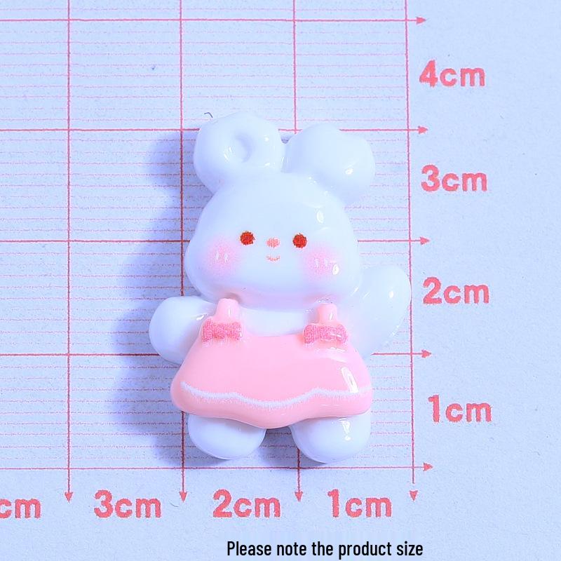 Cartoon Rabbit & Duck Resin Accessories - Shoe Buckles & Hair Clips