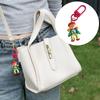 1PC Cartoon Girl Design Keyrings Mobile Phone Pendants Candy Colors Keychains Resin Pendant Bag Charms Gift Multicolor