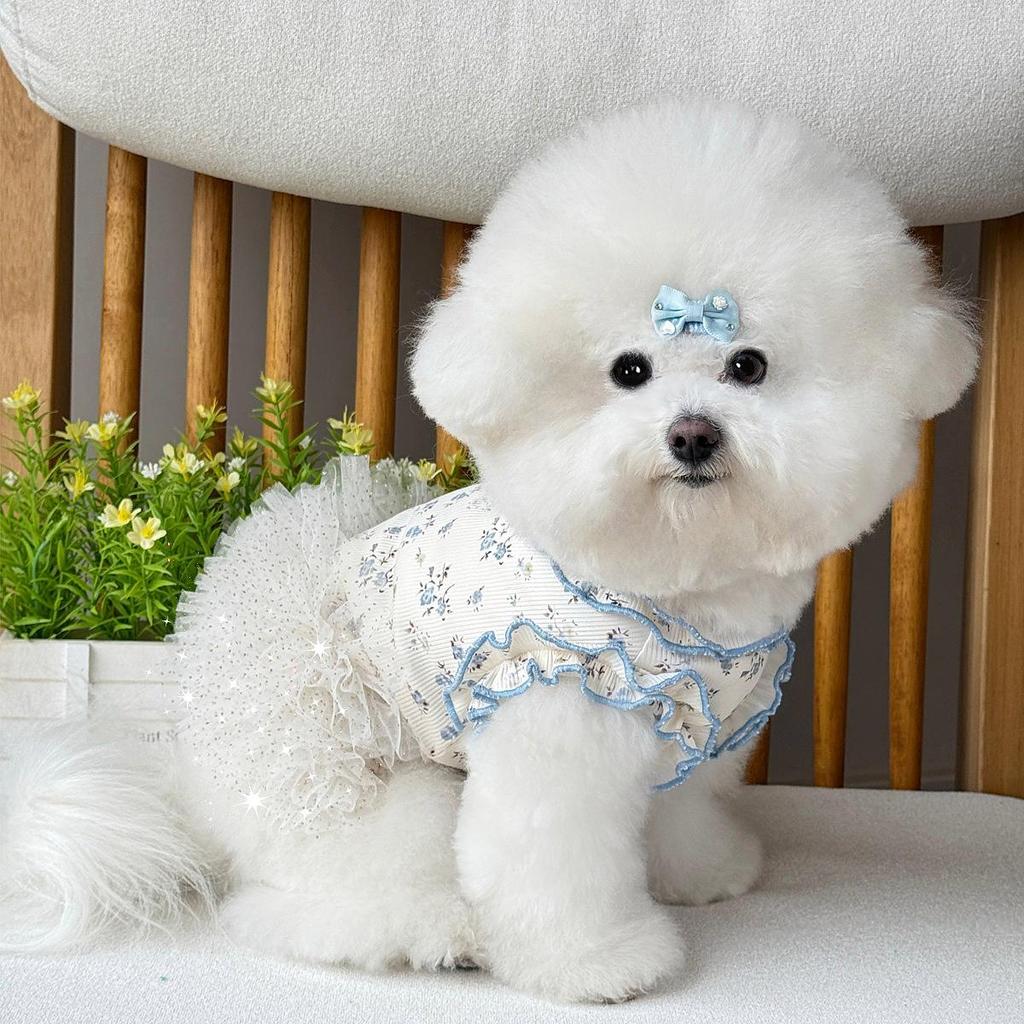 Adorable Ice Silk Fluffy Pet Dress for Dogs and Cats