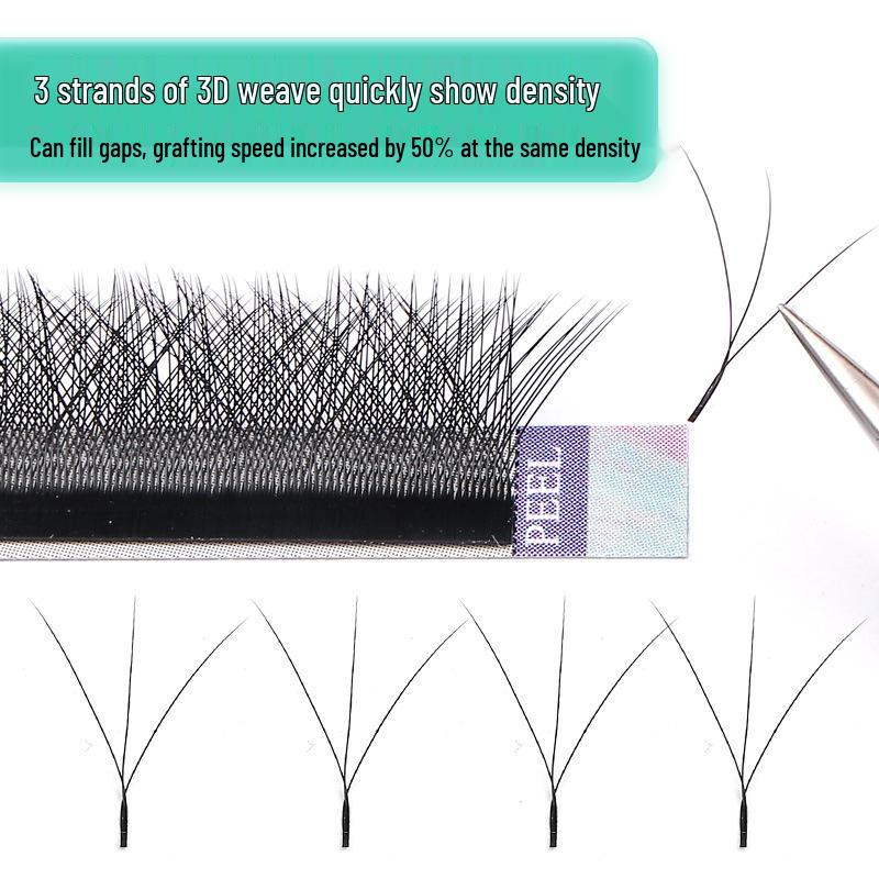 0.05 Large Flower Clover Grafting Eyelashes: Soft, Dense Automatic Extension, Root-Stable, More Voluminous Than YY Type
