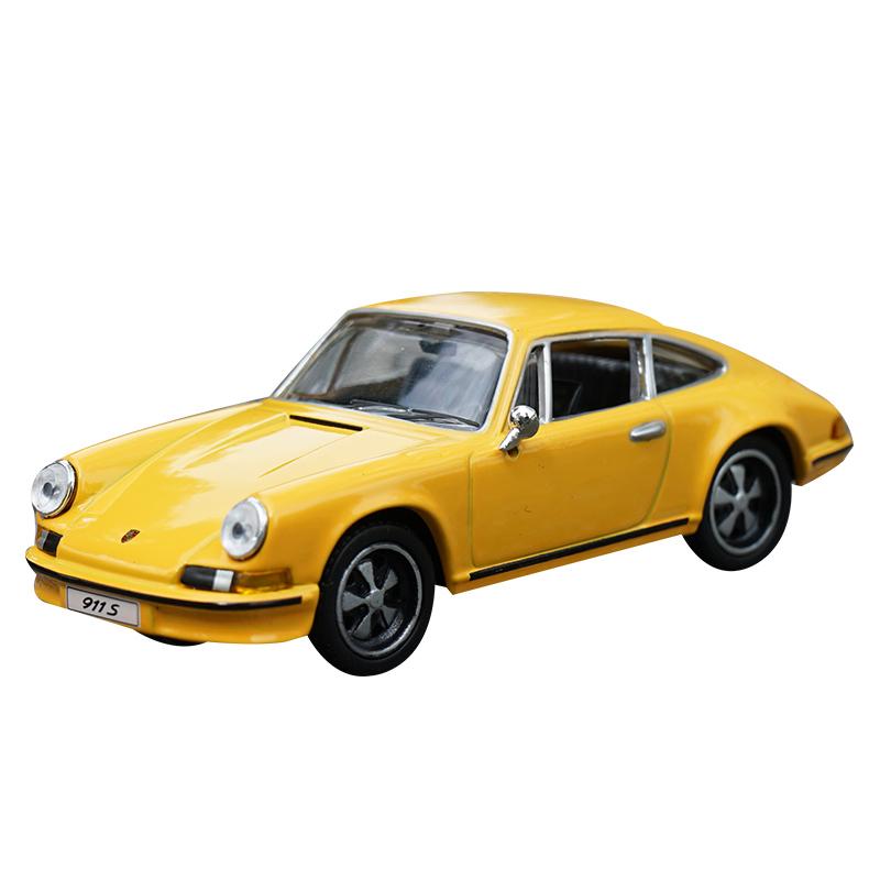 AABKN1 1/43 Alloy Die-casting Simulation Car Model Original Porsche 911 Car Model Coupe 2.4 1971 Adult Collection Toy Gift