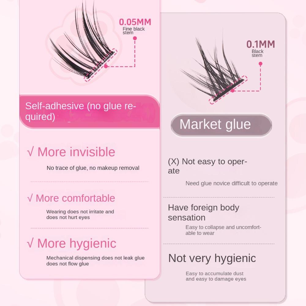 Makeup Self-adhesive Lash Clusters Extension False Eyelash Clusters  Makeup Tool