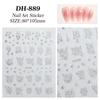 Skinnende Stjerne Negleklistremerker Fransk Utsøkte Negledekorasjoner Klistremerker DIY Selvklebende Neglekunst Sjarm Tilbehør