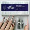 150pcs/box Long Almond Clear Plastic Nails Full Cover Stiletto Pointy False Tips Artificial Acrylic Nail Tips For Nail Salon