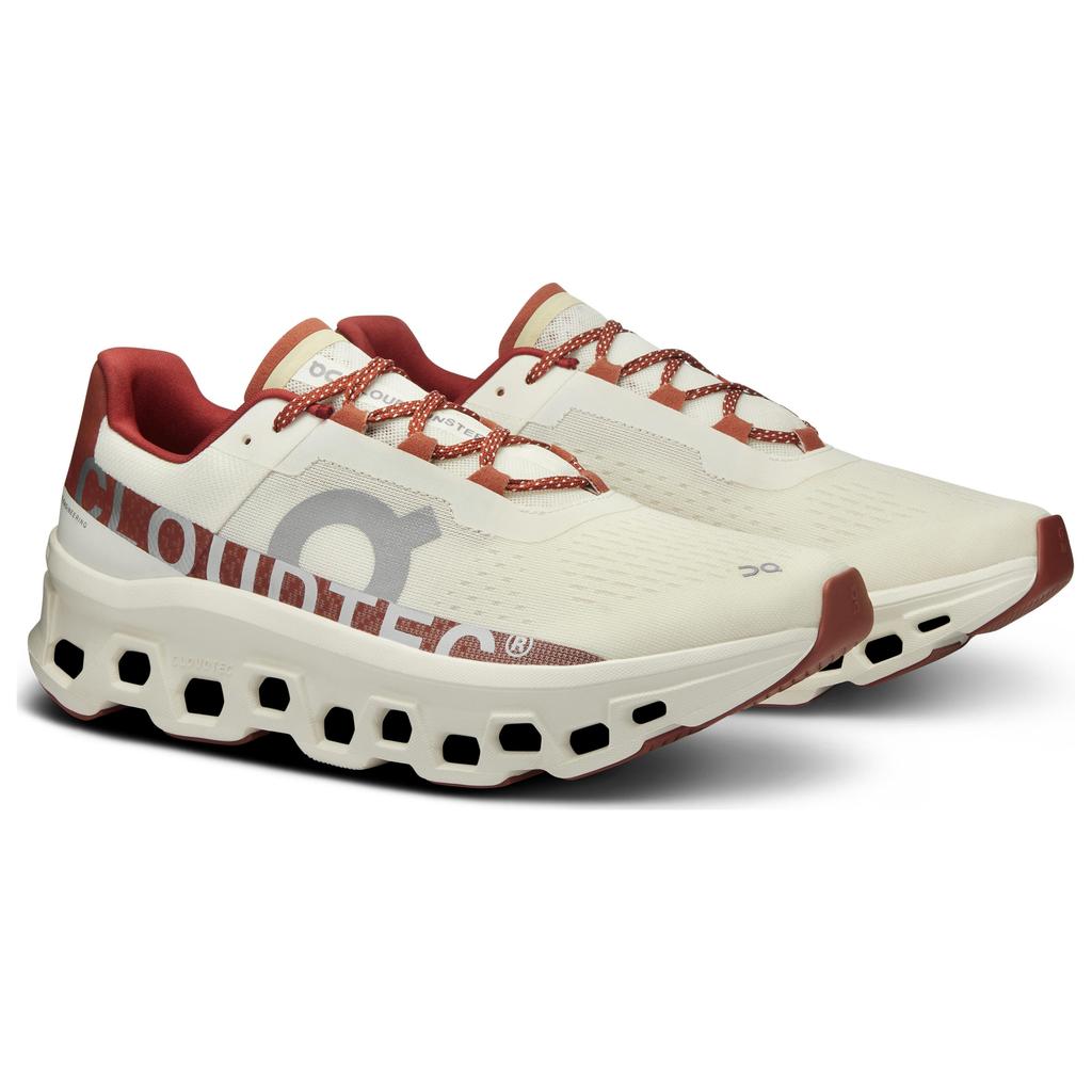 On Cloudmonster Fabric Cushioning Slip Resistant Low top Carbon Plate Long Distance Running Shoes Women's Umber 3WE10502508