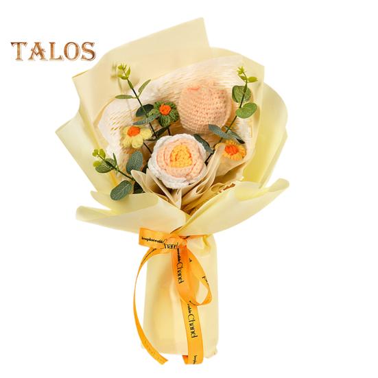 

Вязаный крючком букет цветов украшение ручной работы вязание тюльпан роза цветочные растения украшение искусственный цветок украшение стола подарок на день рождения жёлтый