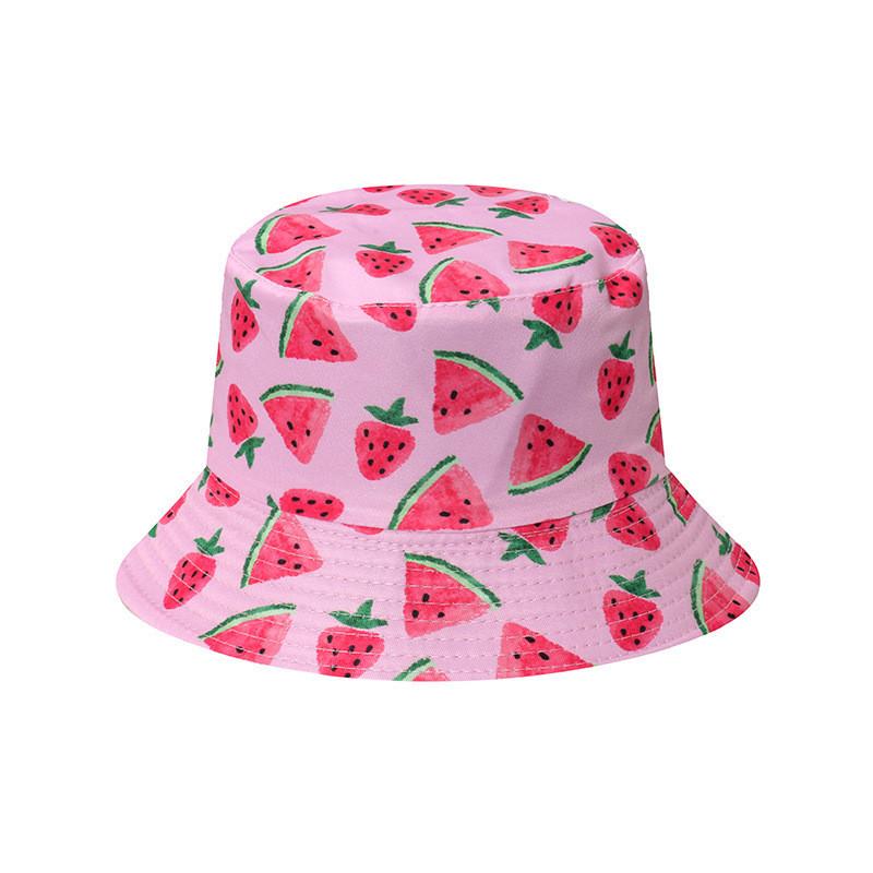 Bucket Hat Floral Four Leaf Clover Fisherman Hat Sun Protection Beach Hat Women