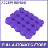 20pcs 21mm Purple Silicone Car Wheel Lug Hub Covers Nut Bolt Screw Caps Cover