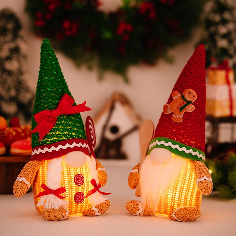 Man Enchanting Gingerbread Holiday Decoration With Lightup Hat For Festive Atmosphere