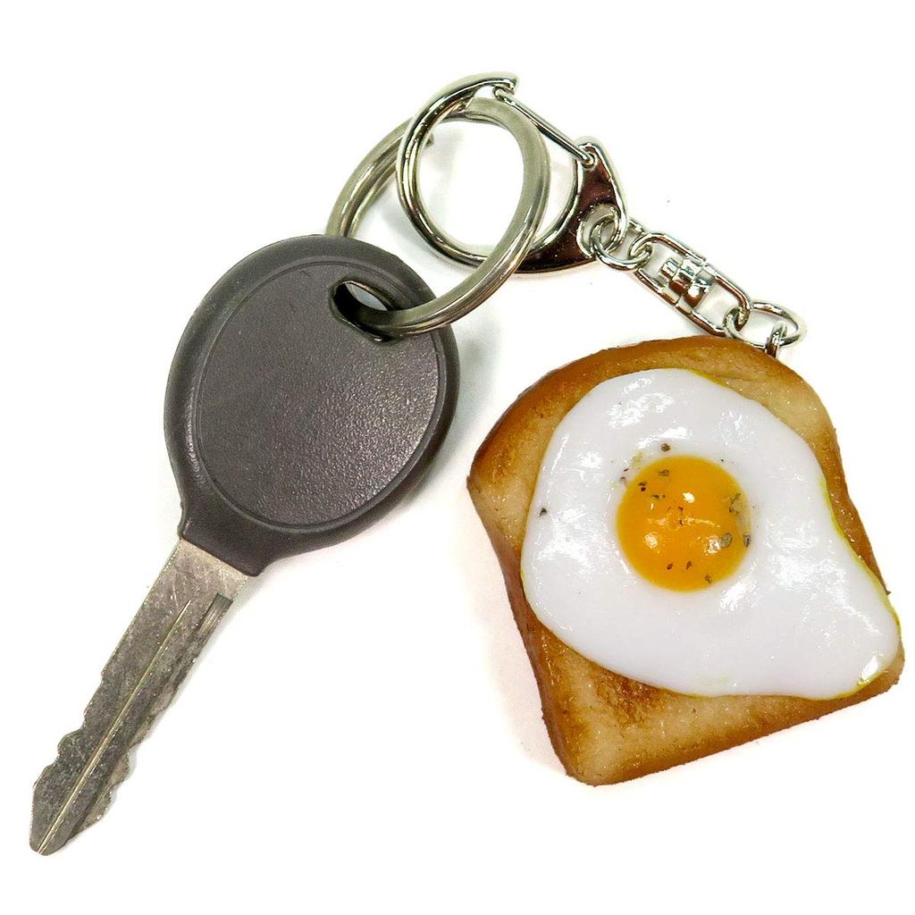 Food replica Fried egg toast that looks like you could eat it 269OK keychain