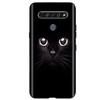 Black TPU Cover For LG K61 2020 CaseCute Cat Pattern Coque For LG K61K 61 LGK61 Luxury Matte Shockproof Protection Etui Bumper