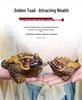 Golden Pixiu Color-Changing Toad Tea Pet Ornament for Gongfu Tea Set - Exquisite Collectible