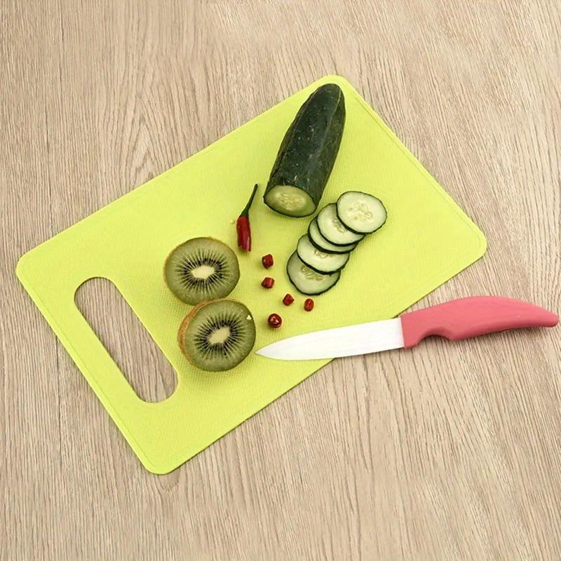 1pc, Colorful Plastic Cutting Board For Fruits And Vegetables