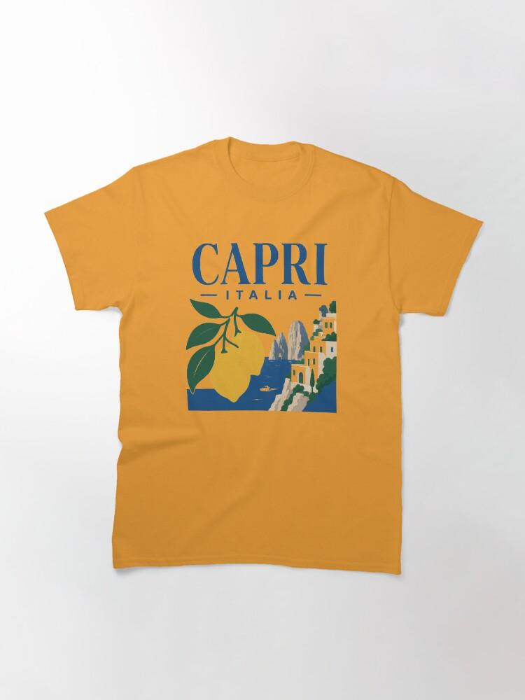 Peppino di Capri Capri Italia Retro Island Lemon Souvenir Graphic Classic T-Shirt