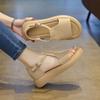 Bag Heel Platform Sandals Women's New Summer Casual Versatile Soft Sole Non-slip Roman Shoes with Skirt