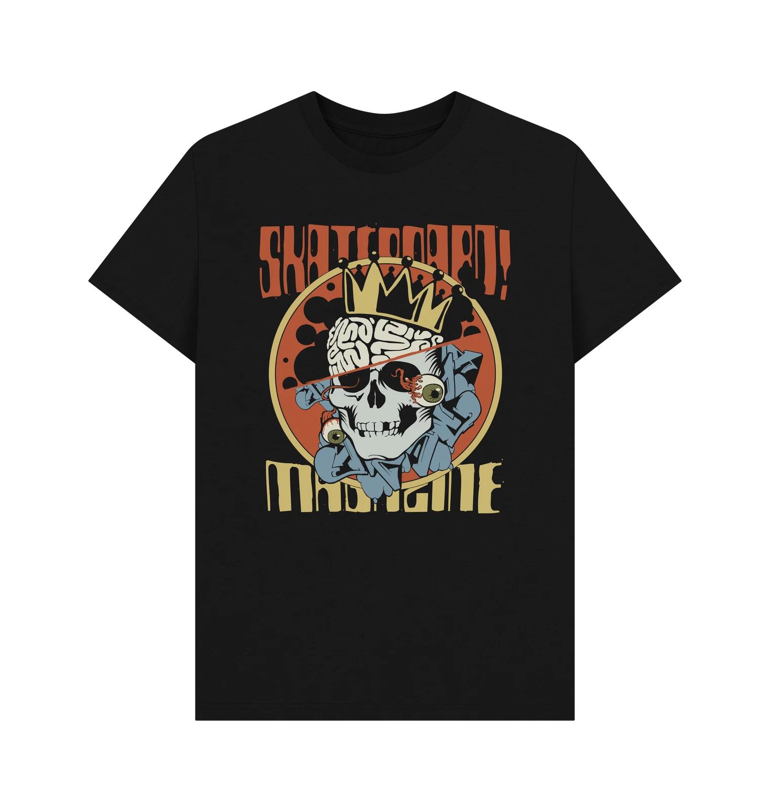 

PREMIUM OFFICIAL Skateboard! Magazine Skateboard Magazine Skull Black T-Shirt 2XL