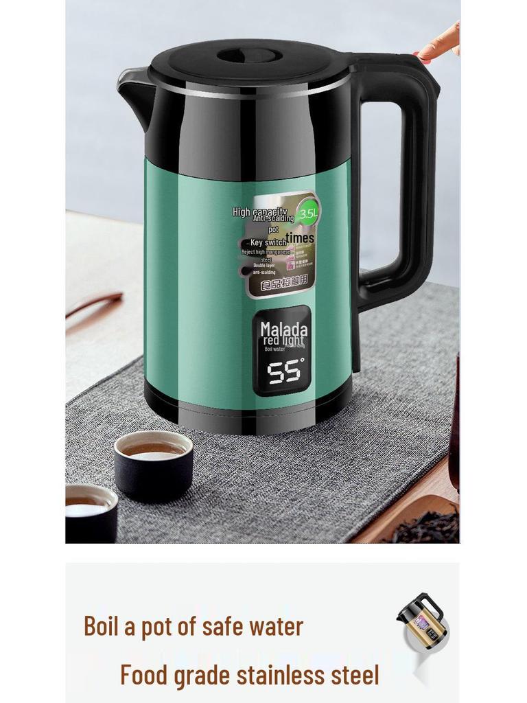 Bestseller Elektrischer Wasserkocher aus 304 Edelstahl, Großes Fassungsvermögen, Automatische Abschaltung, Isoliert.