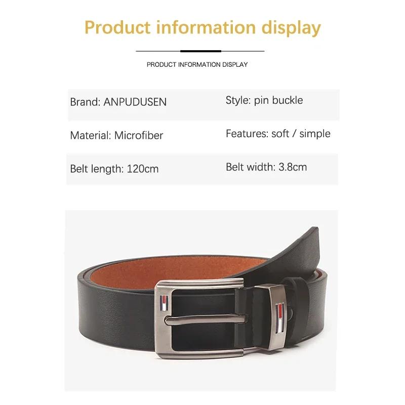 Fashion Men Alloy Pin Buckle Belt Male PU Leather Waist Belts for Jeans Straps Fancy Vintage Waistband Brand Luxury Design
