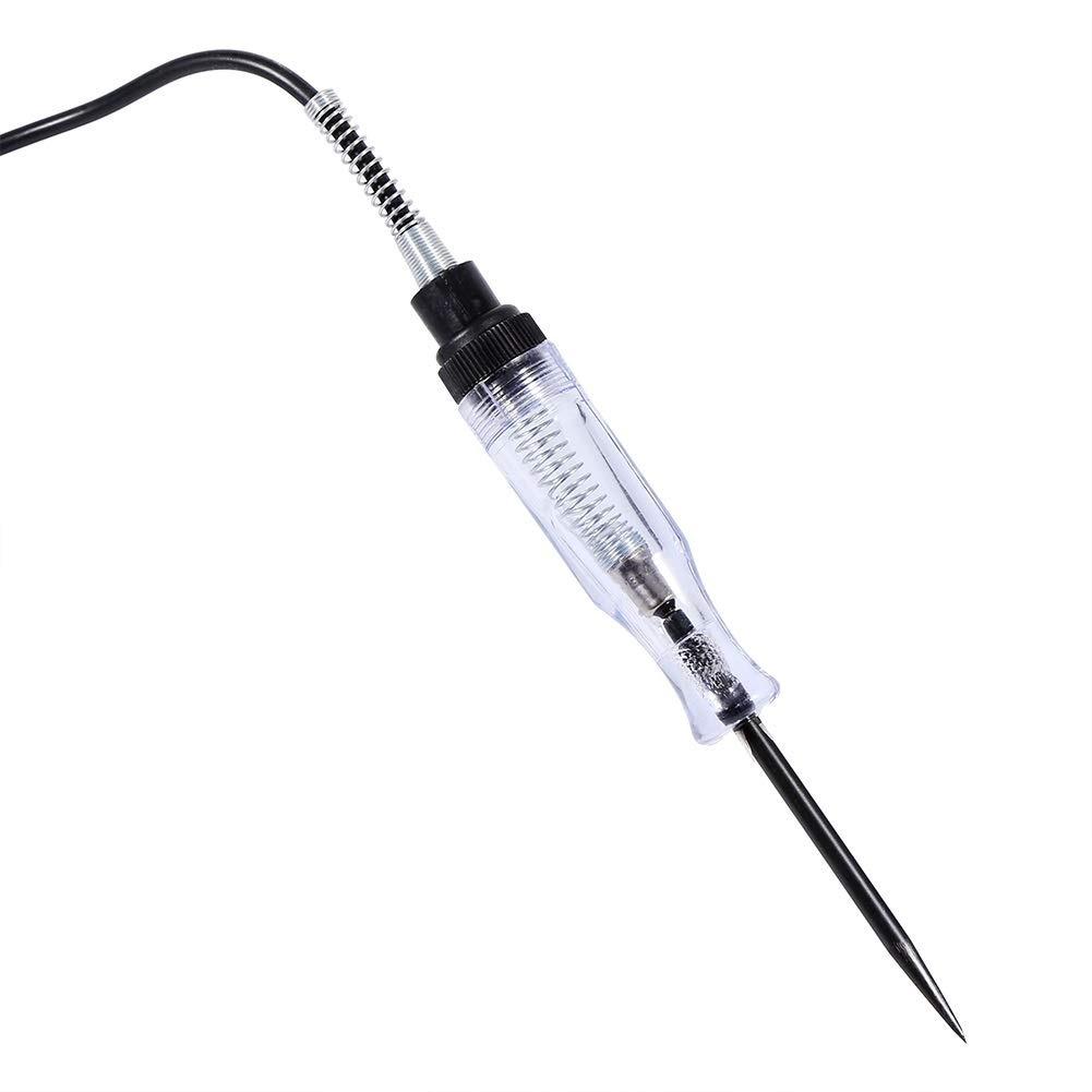 Current Tester Voltage Tester with Indicator Light Voltage Tester Car Lamp with Crocodile Clip DC Electric Circuit Voltage Tester Test Pen 6V 12V 24V