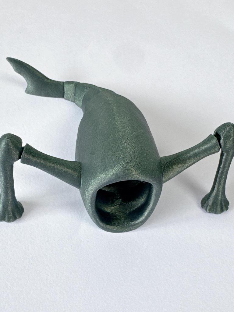 3D Printed Swallower Jointed Sea Monster Figure - Deep Sea Voyage Series Gift