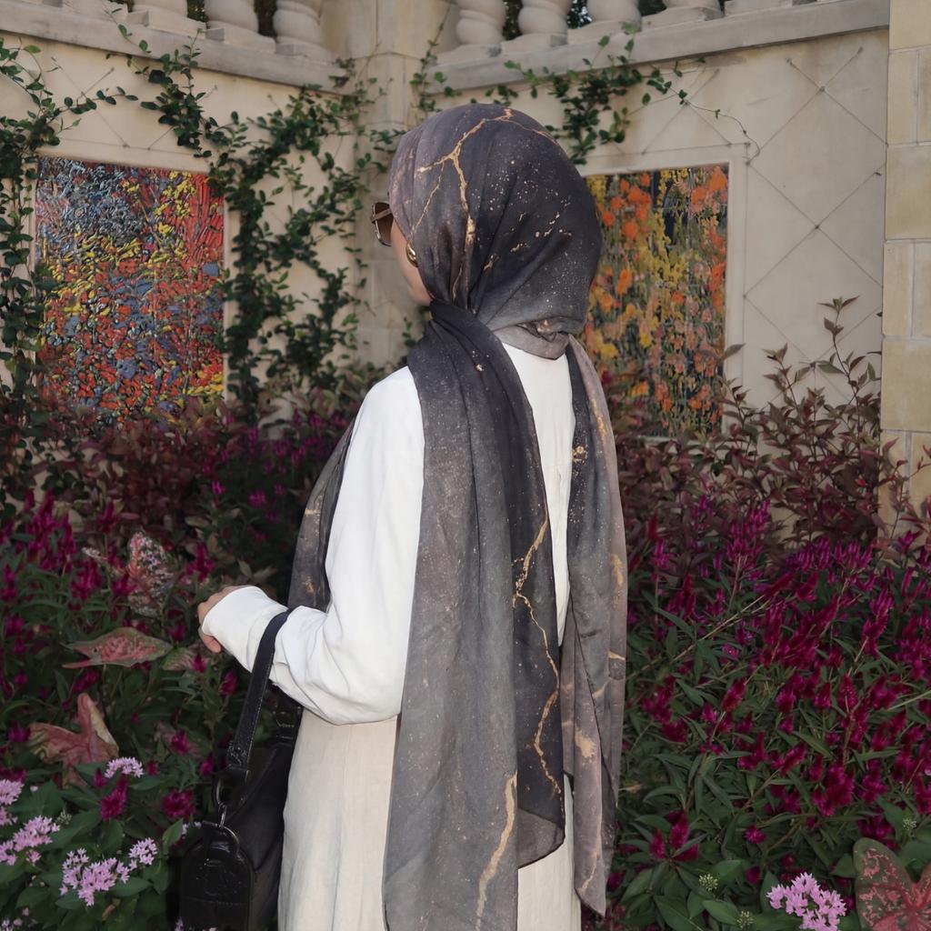 2026 Design Bedruckte Hijabs Premium Aquarell Damen Kopftuch Weicher Schal Schal Geeignet für Tägliche Abaya Accessoires Damen Schleier