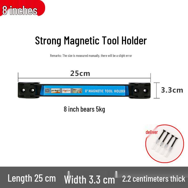 

Strong Magnetic Tool Rack for Kitchen Utensils & Hardware