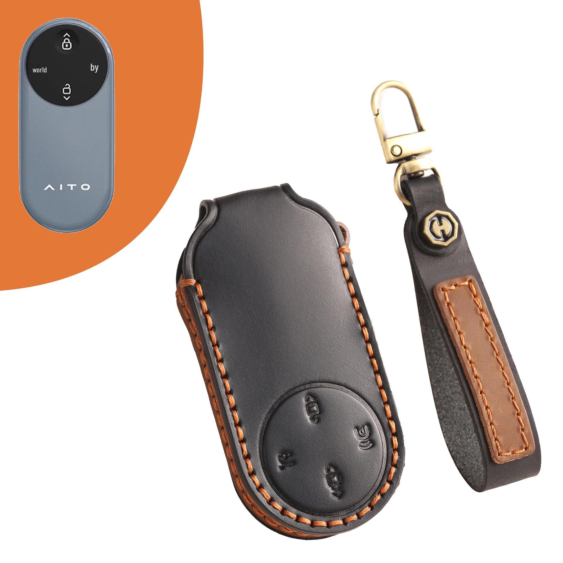AITO M9 Full Leather Key Cover for Ultra Version & Huawei Max, M7 Extended Range, M5