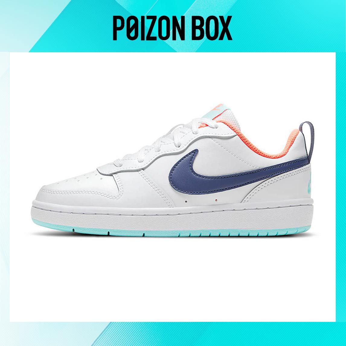 

кроссовки Nike Court Borough Low 2 White Navy (GS) BQ5448-112