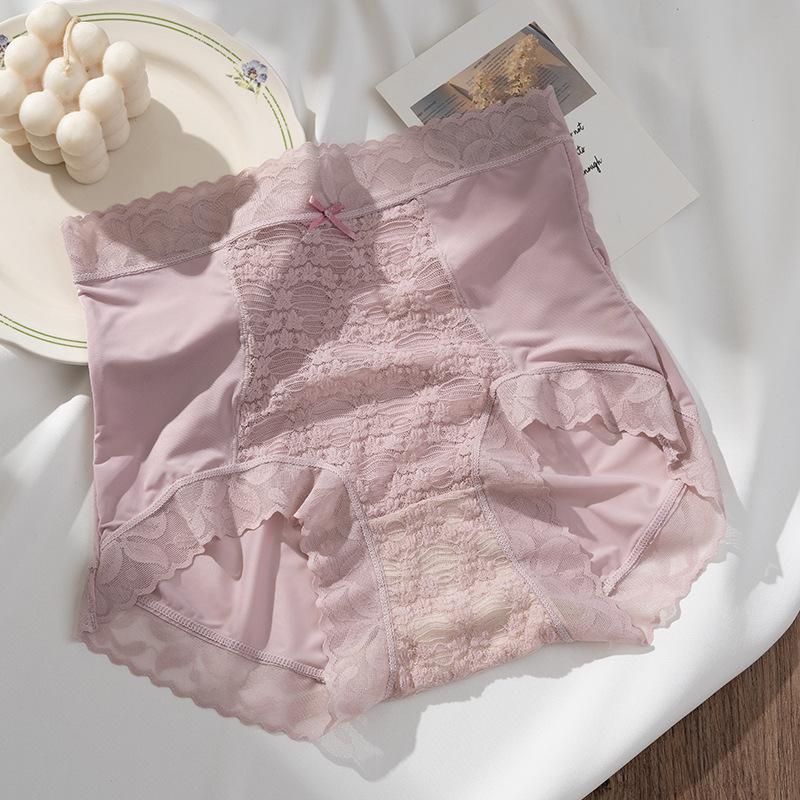 Sexy French Romantic High Waist Panties Women's Buttocks Breathable Antibacterial Panties Women’s