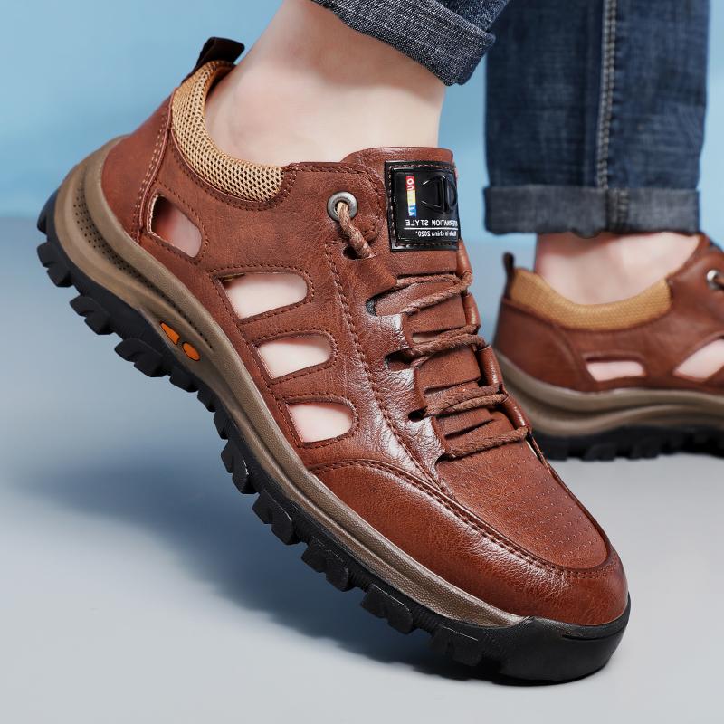 Summer Hot Selling Men's Sandals Anti Slip Beach Casual Shoes Breathable Thick Sole Wear-resistant Men's Camping Travel Shoes