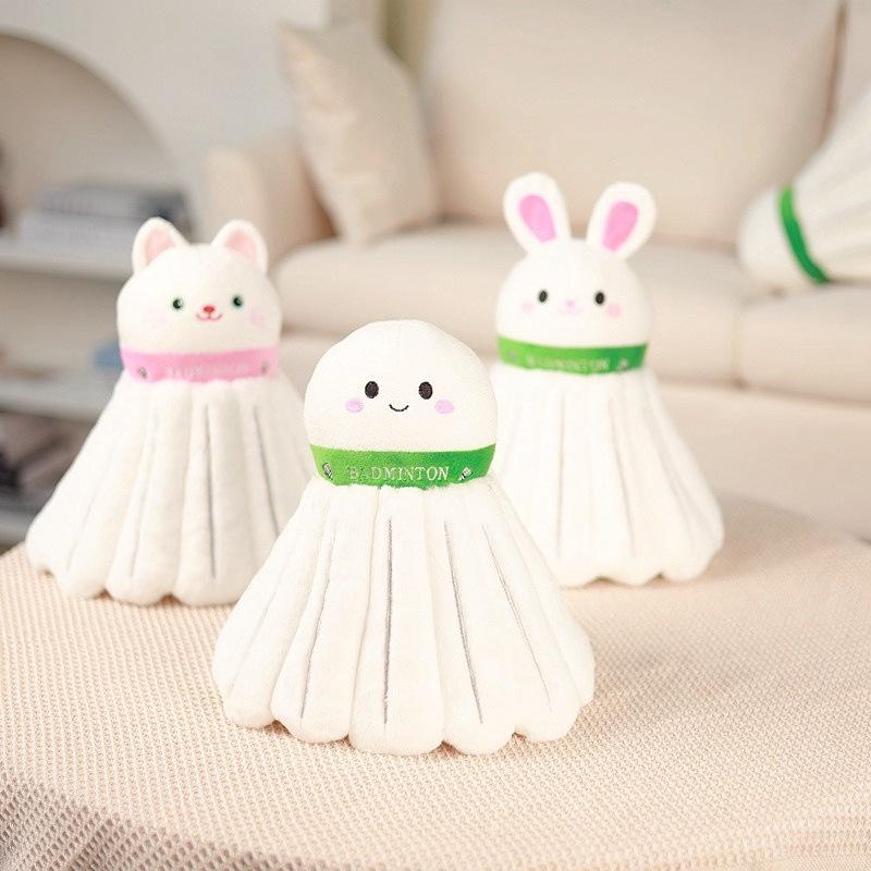 Transforming Sports Ball Plush Toy - Tennis, Badminton, Basketball Doll - Gift for Kids & Boyfriend