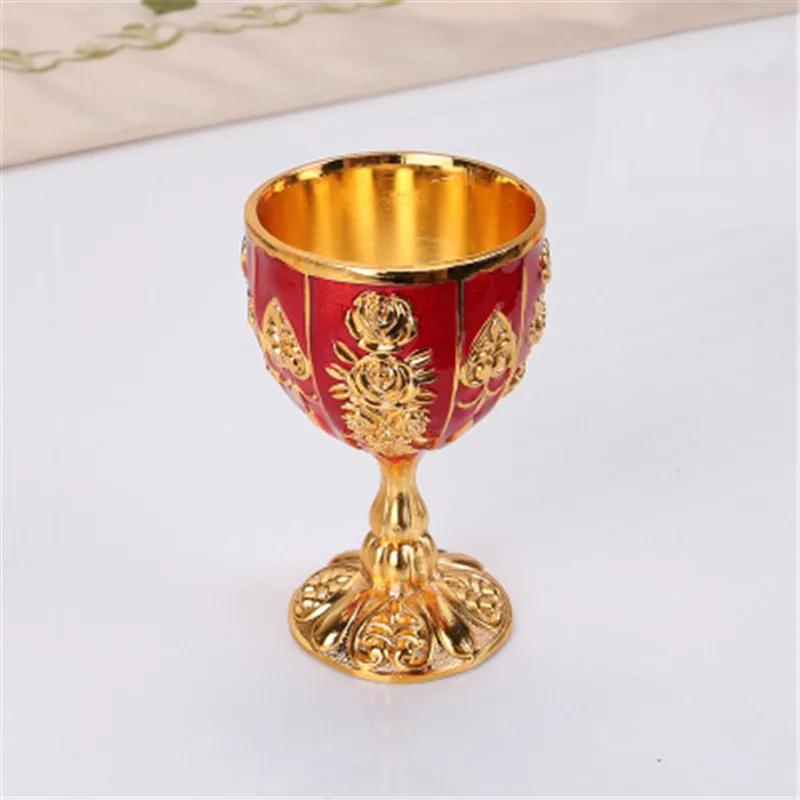 Weinglas Schnapsglas Metallglas 20ml bis 50ml Retro Kreativ Kleine Likörschale Gold Europäischer Stil Hochwertig Essen Bar Barzubehör Geschenke