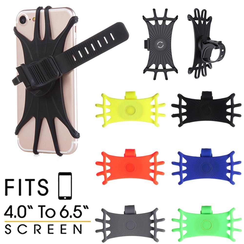 360° Silicon Anti-șoc Smartphone Suport Motocicletă Suport Telefon Bicicletă Suport Bicicletă Curea MTB