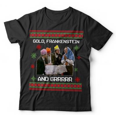 Weihnachts-Hässliches T-Shirt Unisex Lustig Rik Mayall Weihnachten Festlich Britisches Fernsehen