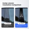 2Pcs Car Center Pillar Stickers Auto Logo B-Pillar Decals Decorative For Mitsubishi L200 ASX Pajero Outlander Xpander Lancer EVO