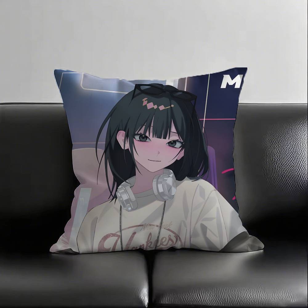 1pc Lu Guang Cheng Xiaoshi Pillow Case Fashion Square Pillowcase Bedroom Sofa Room Ins Decoration Leisure