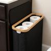 Large Capacity Toilet Paper Storage Basket Folding Visible Tissue Holder  12-16 Rolls