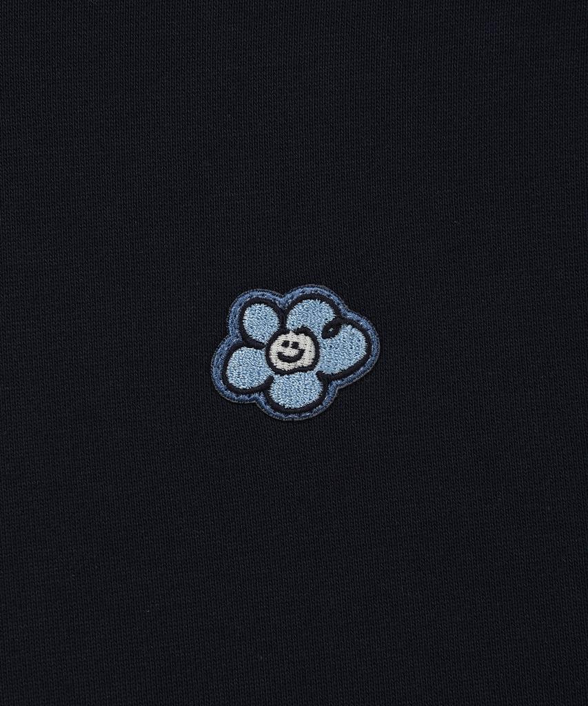 [26Ss] Women'S Lily Wappen Crop Hoodie Navy