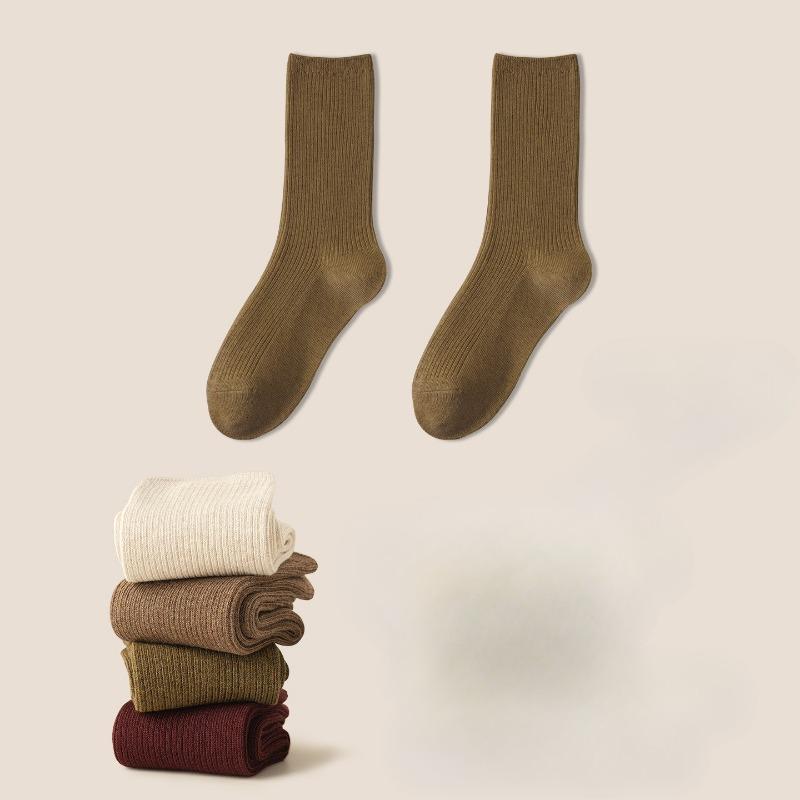 Ladies Autumn and Winter Thickened Warm Boneless Long Tube Pile Cotton Socks