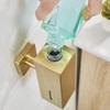 Wall Mounted Soap Dispenser 304 Stainless Steel Brushed Gold Manual Soap Dispenser Hotel Bathroom Liquid Soaps Dispensers