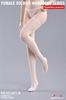 [TOYBARJAPAN] 16 Scale Fire Girl Toys FG-YC-001B White Women's Soldier Wardrobe Series Seamless Mesh Socks for Action Figures (Body and T-back not