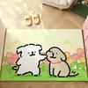 Cute M-Malteses Carpet Bathroom Anti-slip Mat Door Mat Home Decoration Mat Entrance Door Mat Scratch-resistant Door Mat