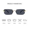 Retro Sunglasses Men Brand Designer Fashion Rimless Sun Glasses Shades Cutting Lens Ladies Frameless Eyewear