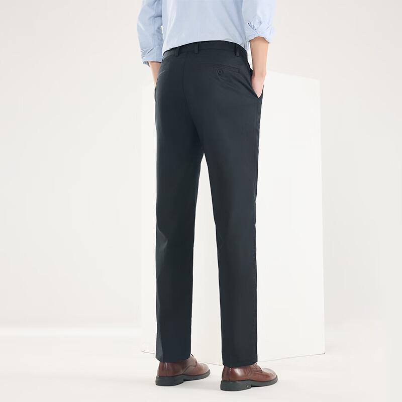 Fengxun Men's Spring/Summer Business Casual Straight-Leg Pants