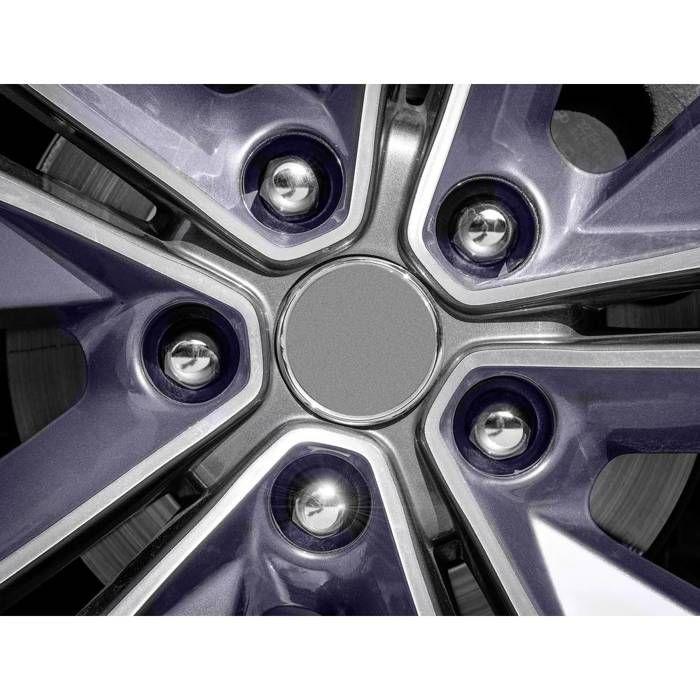 Caches-écrous chromés en métal 17 mm - lot de 20